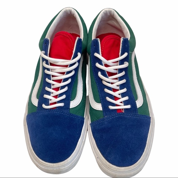 Vans Yacht Club Old Skool Men's Multi-Coloured Blue Green Red Yellow Sneakers - Picture 5 of 7